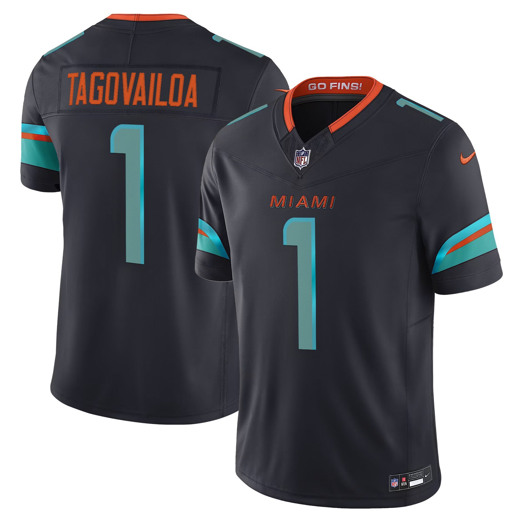 Men's Tua Tagovailoa Miami Dolphins 2025 "Rivalries" Vapor Limited Jersey - All Stitched