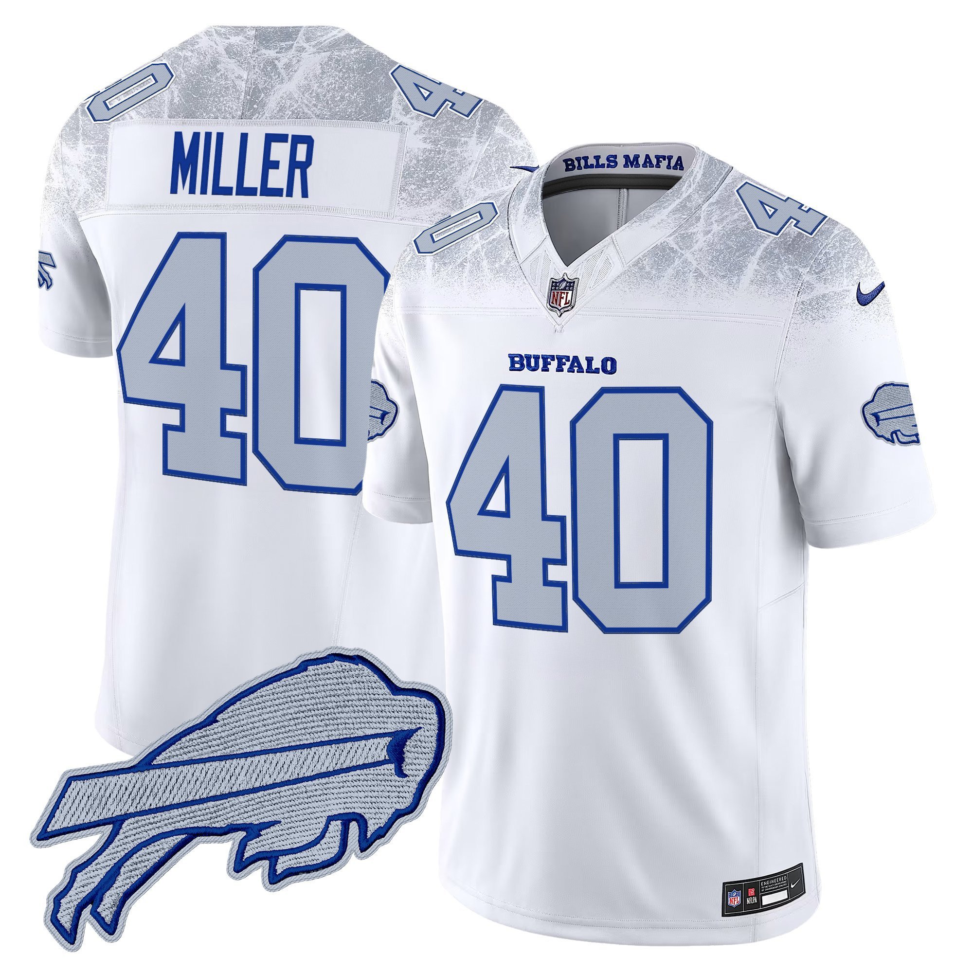 Men's Von Miller Buffalo Bills 2025 "Rivalries" Vapor Limited Jersey - All Stitched
