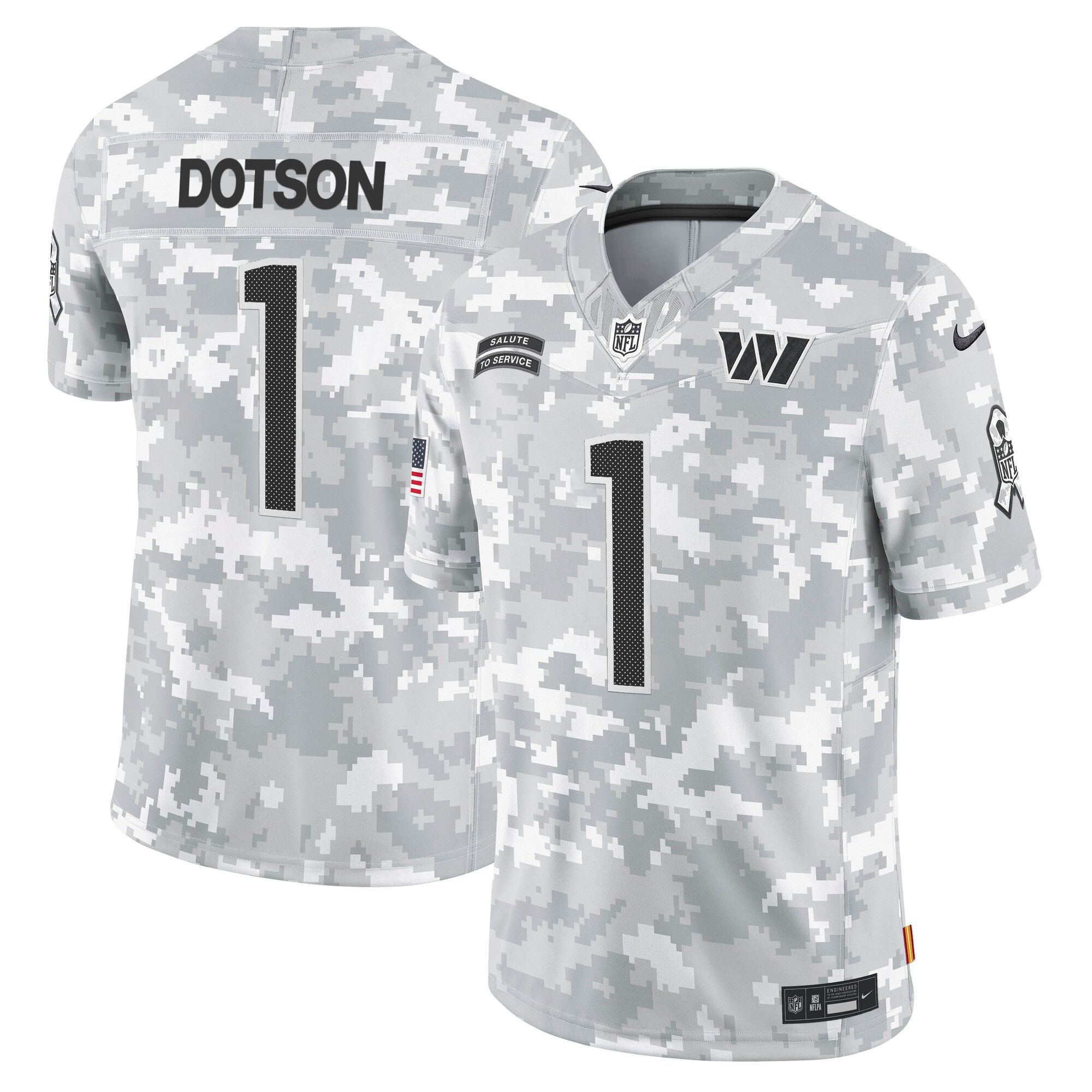 Men's Washington Commanders 2024 Salute to Service Vapor Limited Jahan Dotson Jersey - All Stitched