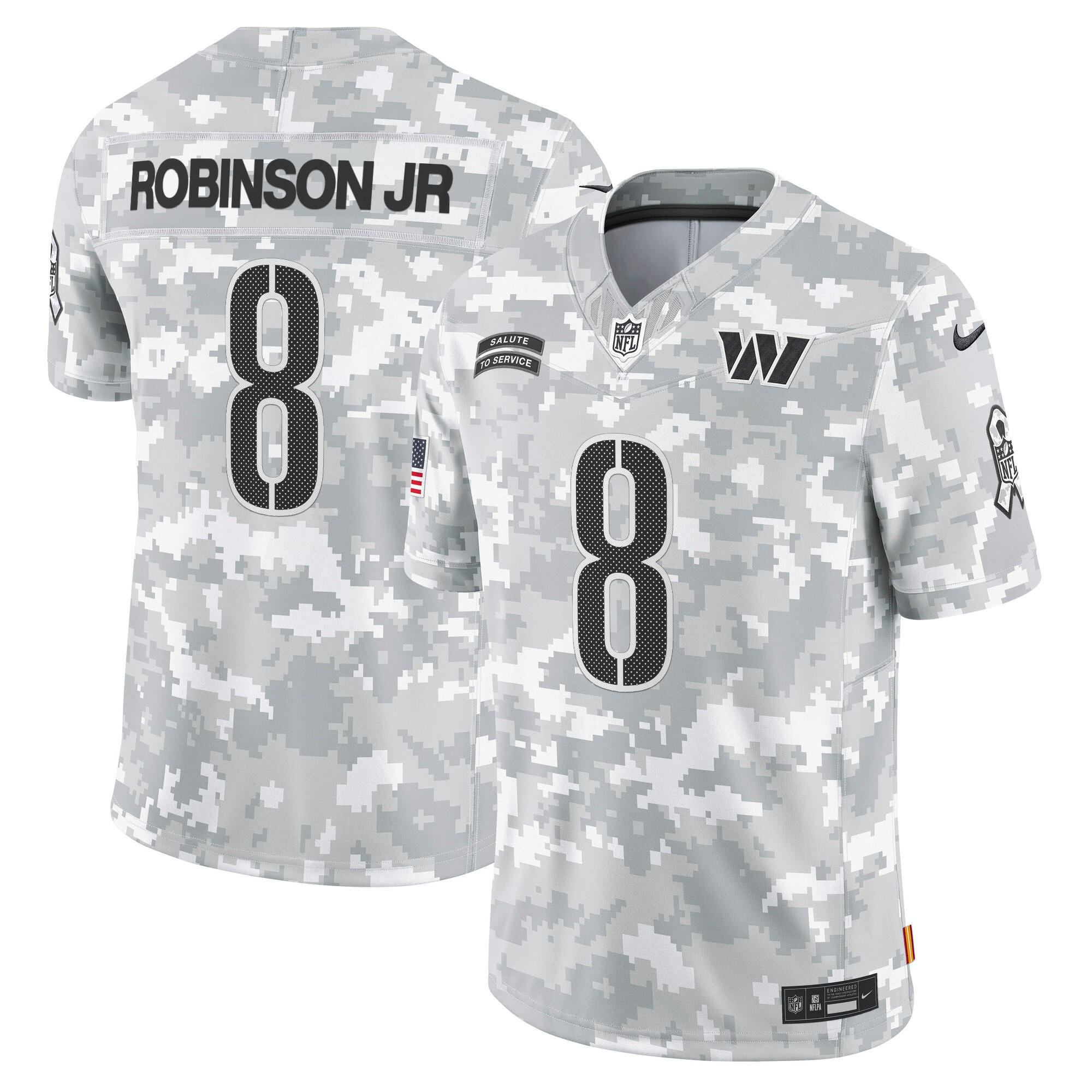 Men's Washington Commanders 2024 Salute to Service Vapor Limited Robinson Jr. Jersey - All Stitched