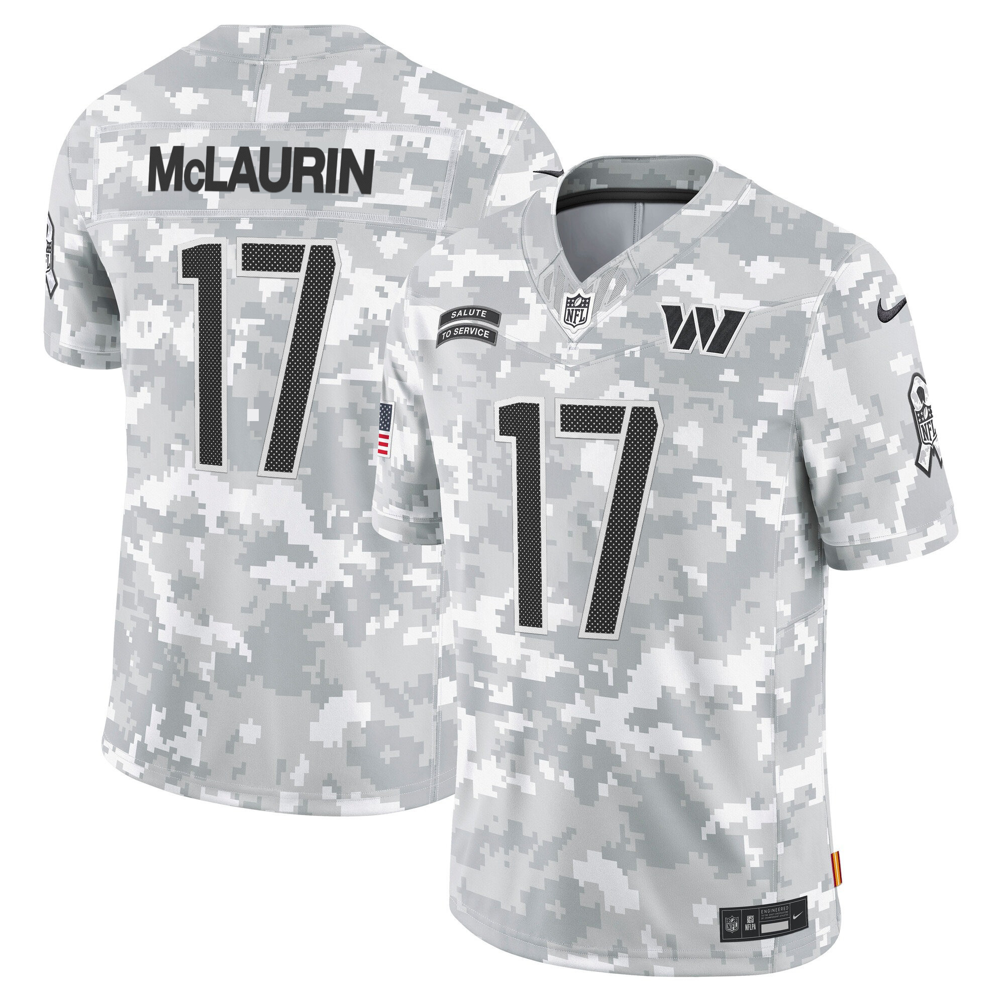Men's Washington Commanders 2024 Salute to Service Vapor Limited Terry McLaurin Jersey - All Stitched