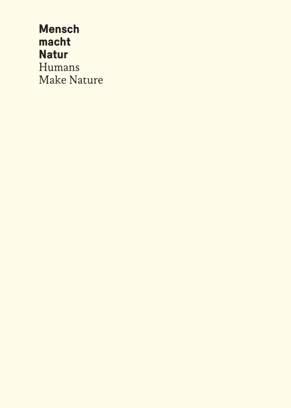 Mensch macht Natur / Humans Make Nature Landschaft im AnthropozÃ¤n / Landscapes of the Anthropocene 1st Edition â€“ PDF/EPUB Version Downloadable