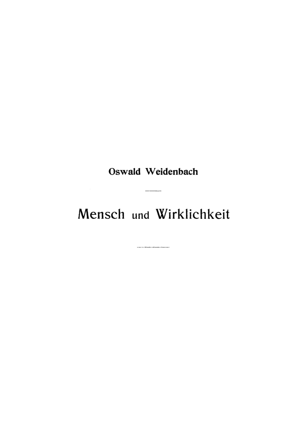 Mensch und Wirklichkeit 1st Edition â€“ PDF/EPUB Version Downloadable