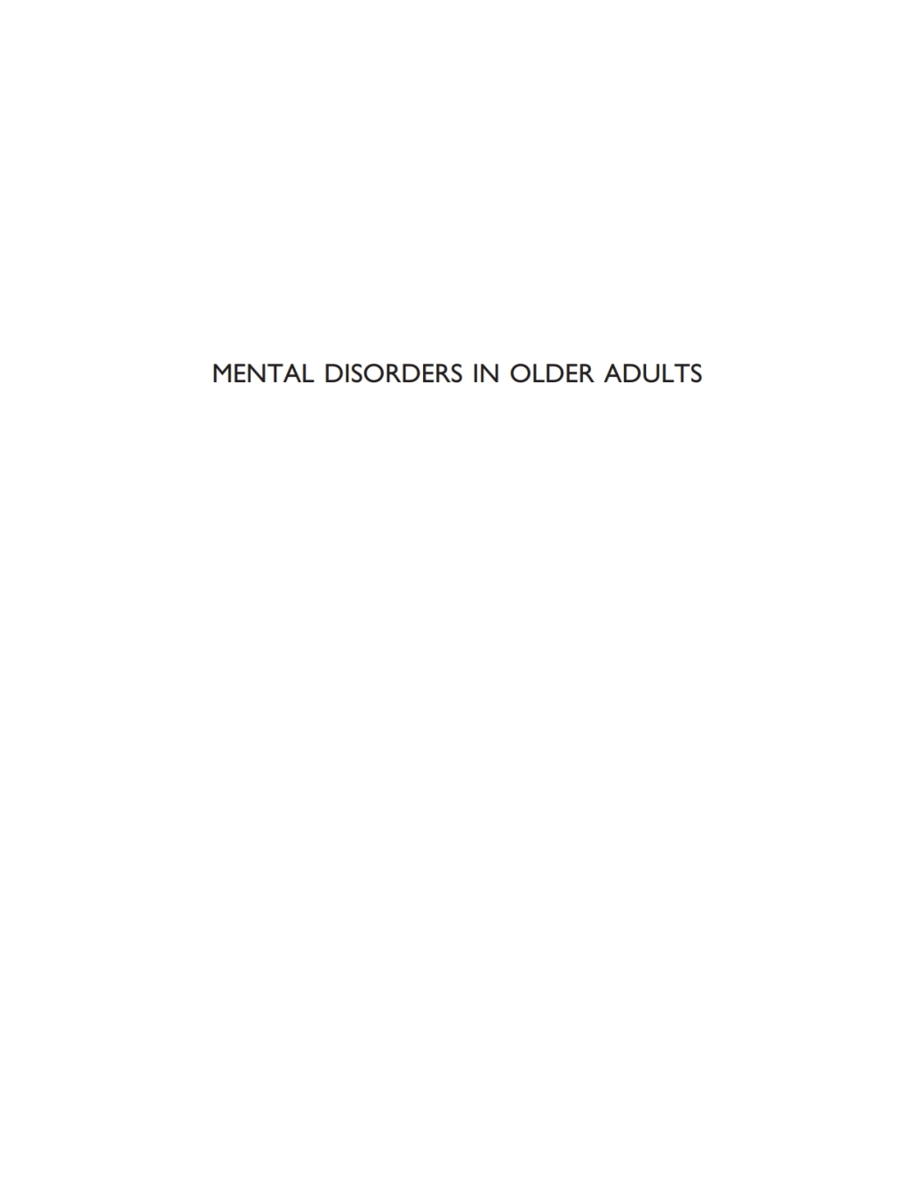 Mental Disorders in Older Adults Fundamentals of Assessment and Treatment 2nd Edition â€“ PDF/EPUB Version Downloadable