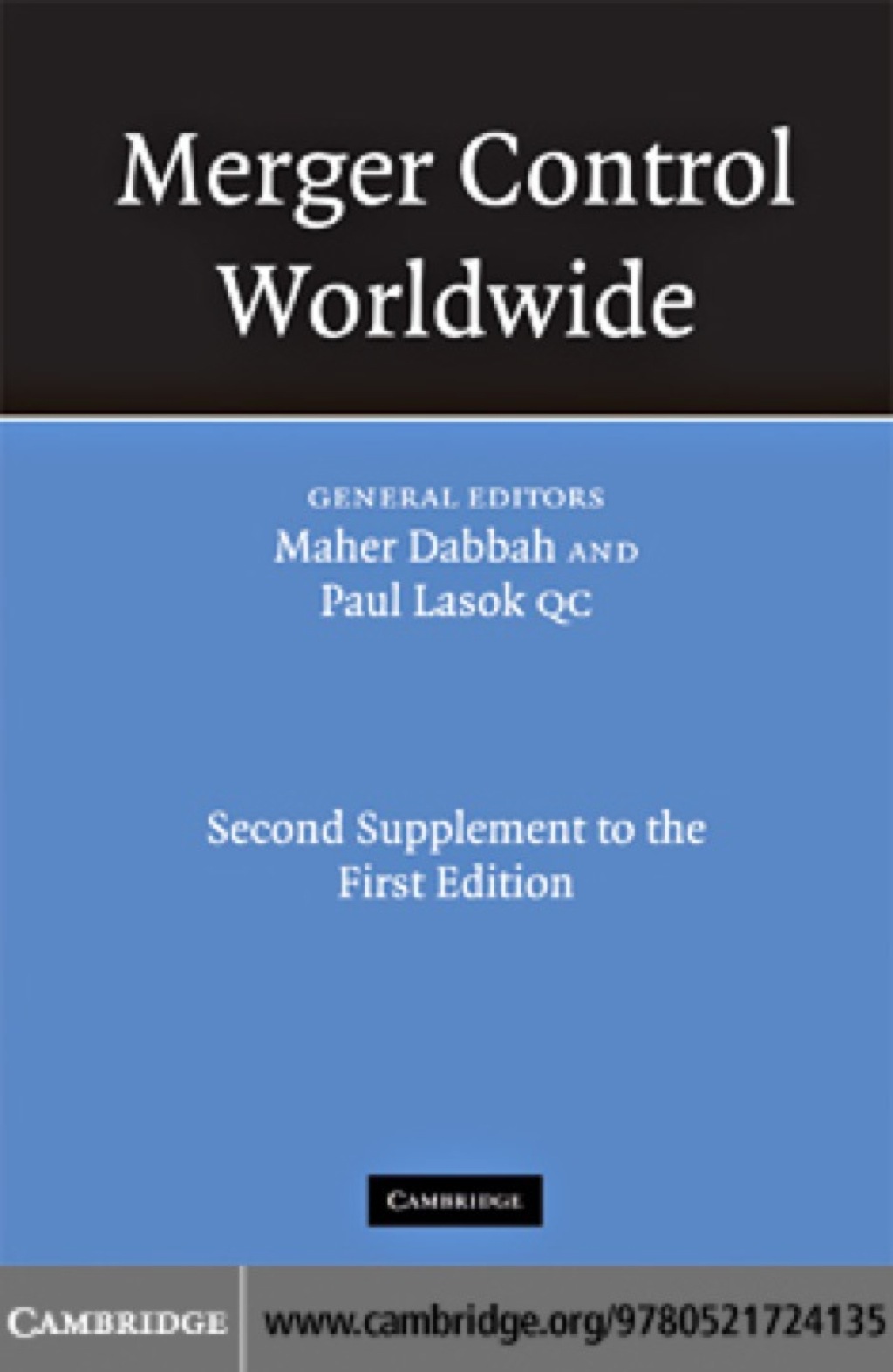 Merger Control Worldwide Second Supplement to the First Edition 1st Edition â€“ PDF/EPUB Version Downloadable