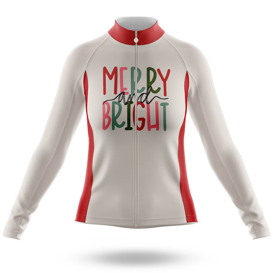 Merry Bright - Women's Cycling Long Sleeve Jersey