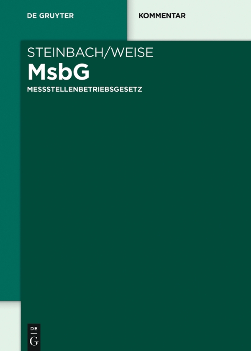 Messstellenbetriebsgesetz Messstellenbetriebsgesetz 1st Edition â€“ PDF/EPUB Version Downloadable