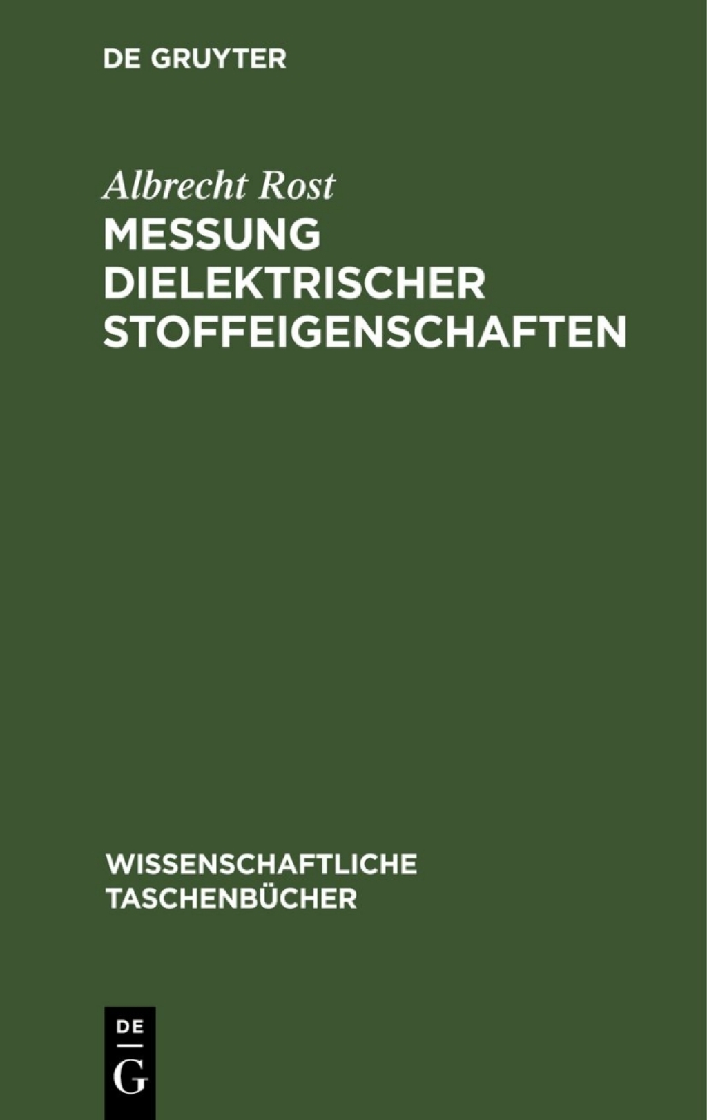 Messung dielektrischer Stoffeigenschaften 1st Edition â€“ PDF/EPUB Version Downloadable