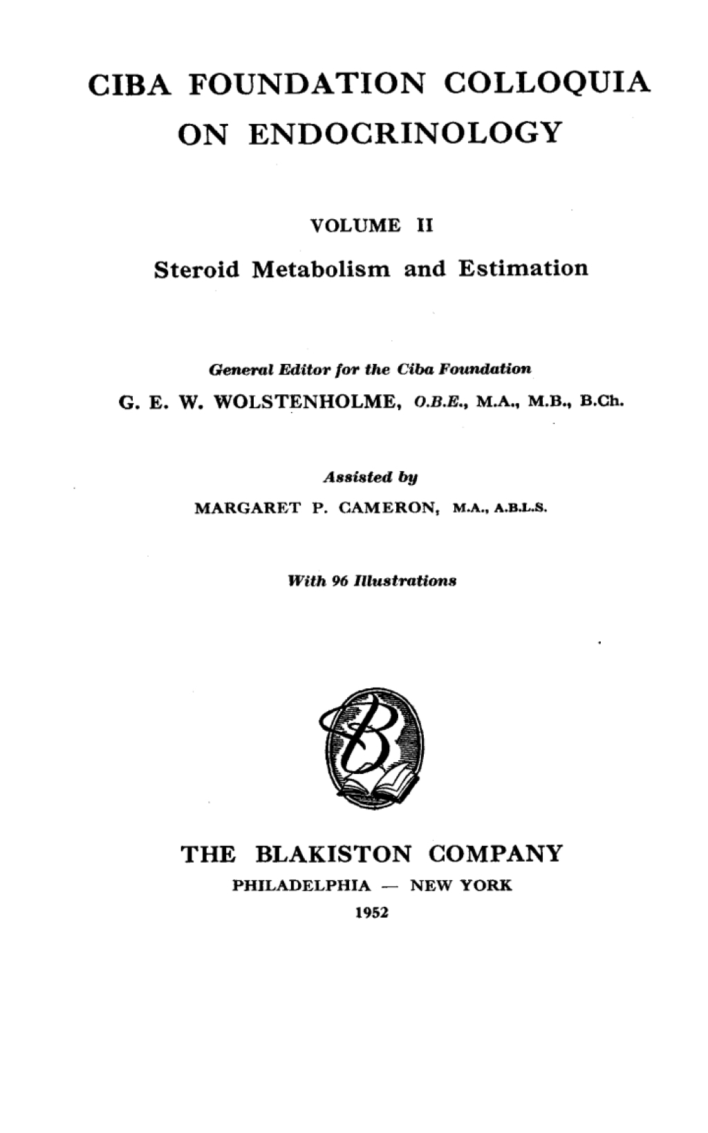 Metabolic Breakdown of Steroids, Volume 2 Book 2 on Colloquia on Endocrinology 1st Edition â€“ PDF/EPUB Version Downloadable