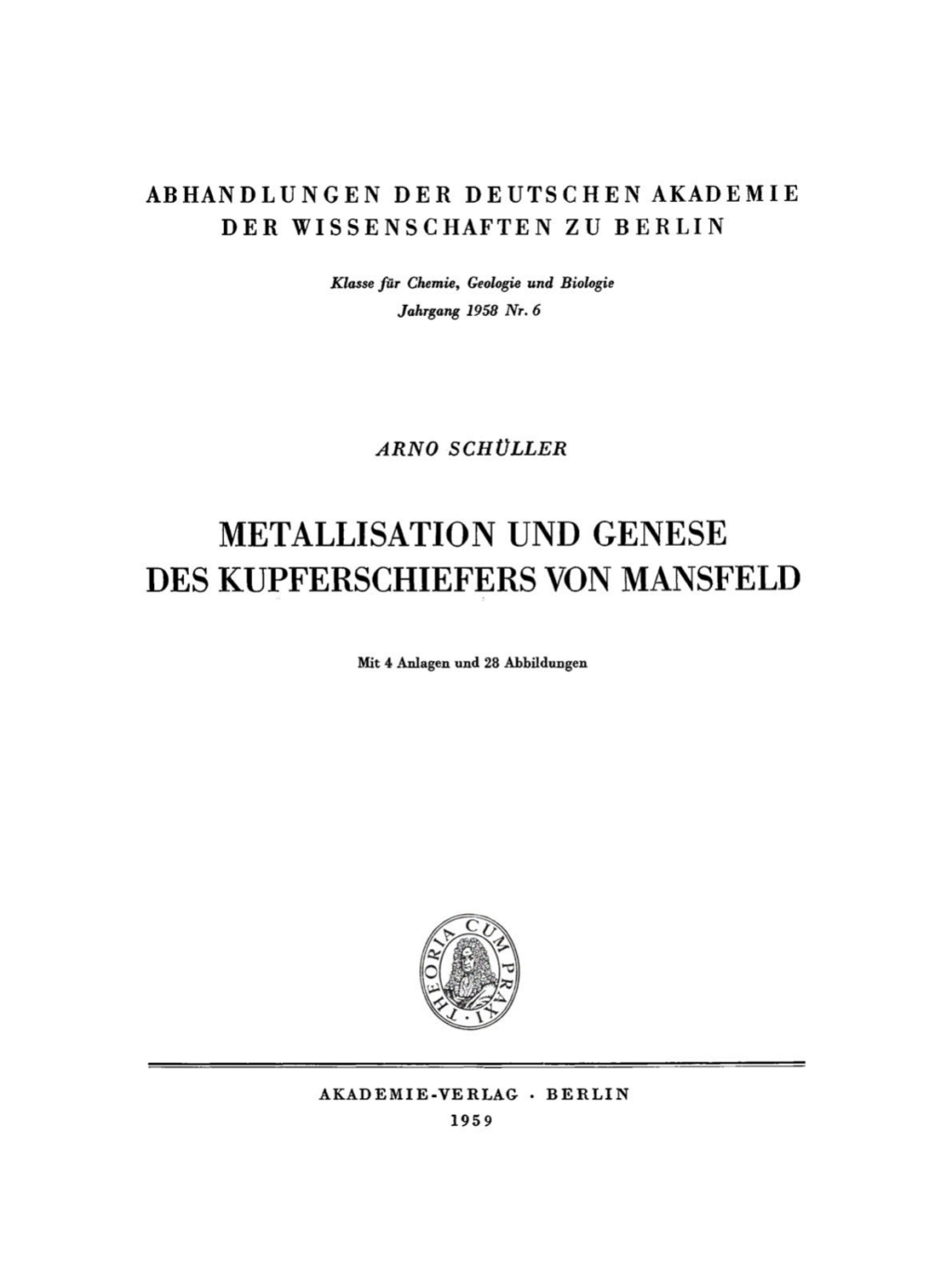 Metallisation und Genese des Kupferschiefers von Mansfeld 1st Edition â€“ PDF/EPUB Version Downloadable