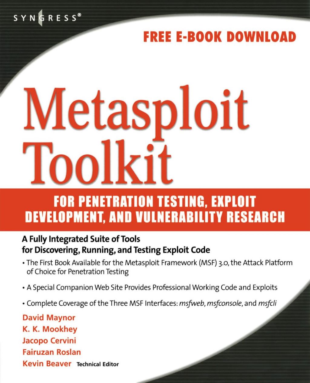 Metasploit Toolkit for Penetration Testing, Exploit Development, and Vulnerability Research  â€“ PDF/EPUB Version Downloadable