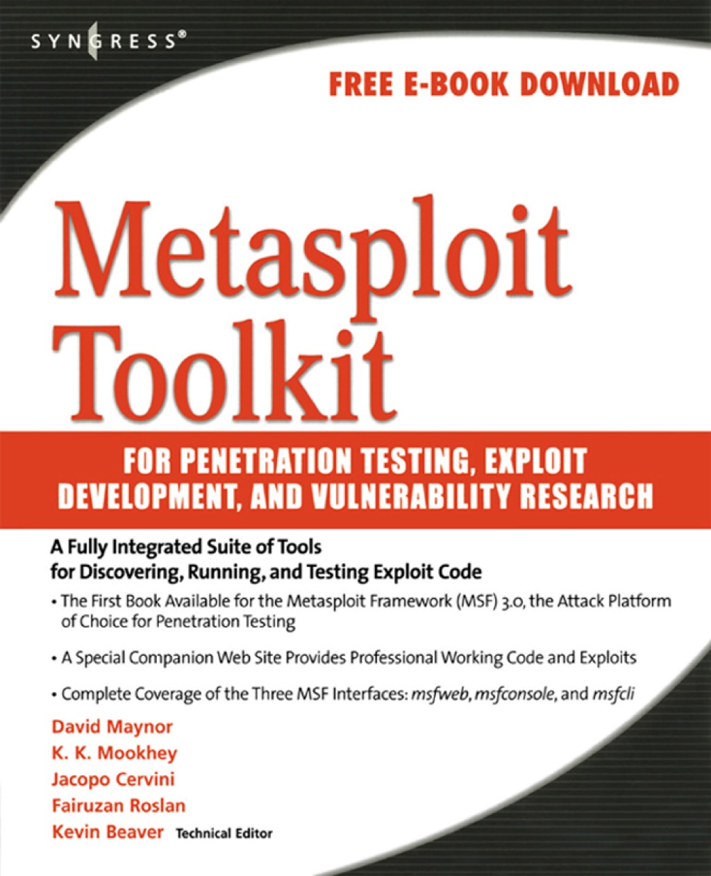 Metasploit Toolkit for Penetration Testing, Exploit Development, and Vulnerability Research  â€“ PDF/EPUB Version Downloadable