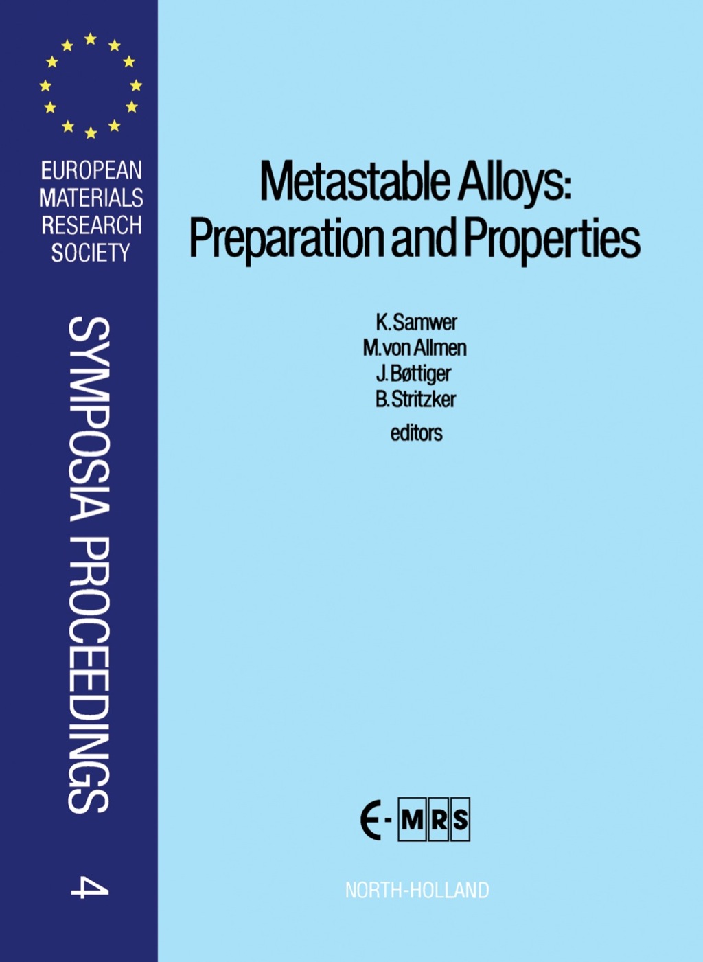 Metastable Alloys: Preparation and Properties  â€“ PDF/EPUB Version Downloadable