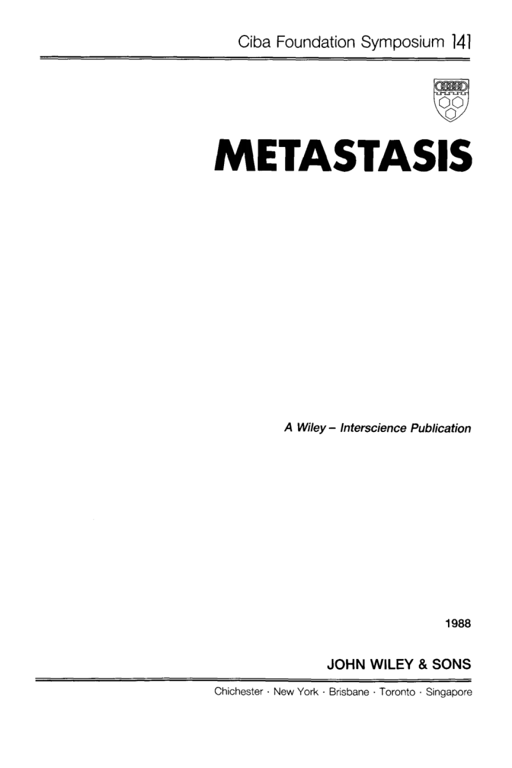 Metastasis 1st Edition â€“ PDF/EPUB Version Downloadable