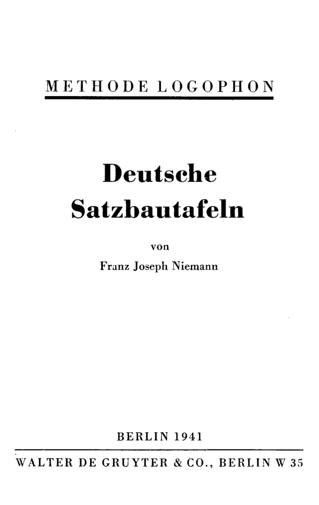 Methode Logophon â€“ Deutsche Satzbautafeln 1st Edition â€“ PDF/EPUB Version Downloadable