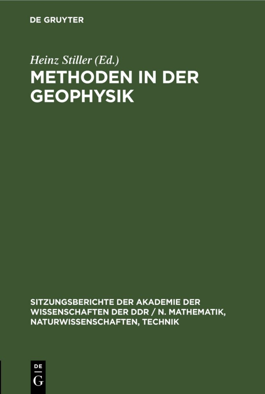 Methoden in der Geophysik 1st Edition â€“ PDF/EPUB Version Downloadable