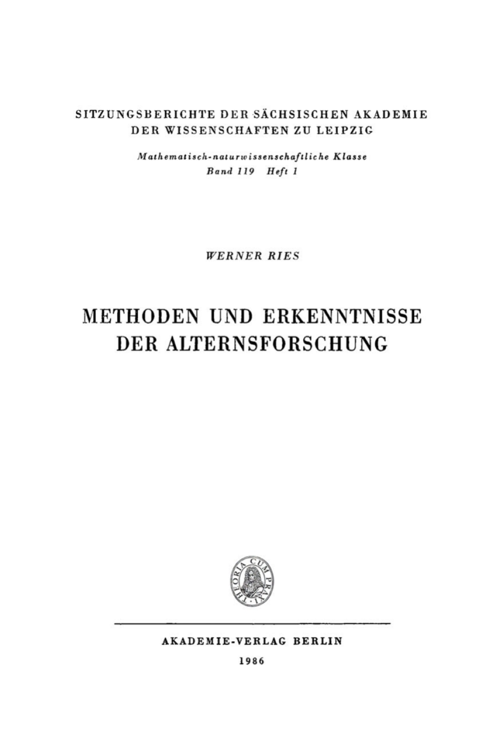 Methoden und Erkenntnisse der Alternsforschung 1st Edition â€“ PDF/EPUB Version Downloadable