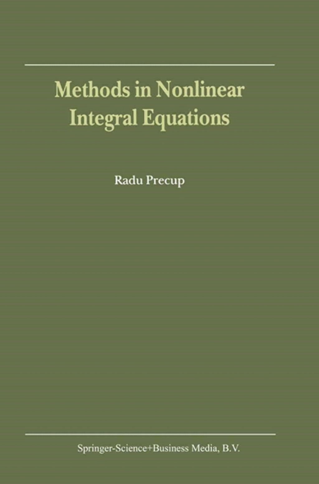 Methods in Nonlinear Integral Equations  â€“ PDF/EPUB Version Downloadable