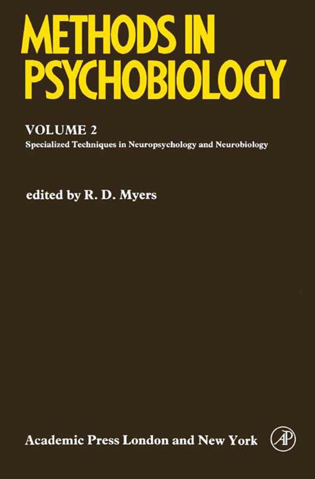 Methods in Psychobiology: Specialized Laboratory Techniques in Neuropsychology and Neurobiology  â€“ PDF/EPUB Version Downloadable