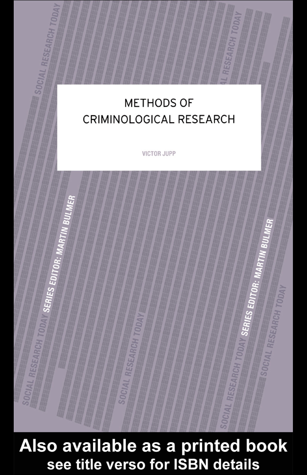 Methods of Criminological Research 1st Edition â€“ PDF/EPUB Version Downloadable