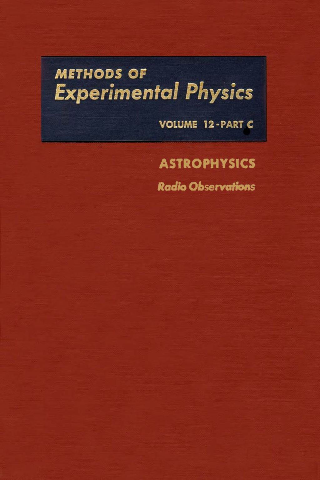 METHODS OF EXPERIMENTAL PHYSICS V.12C  â€“ PDF/EPUB Version Downloadable