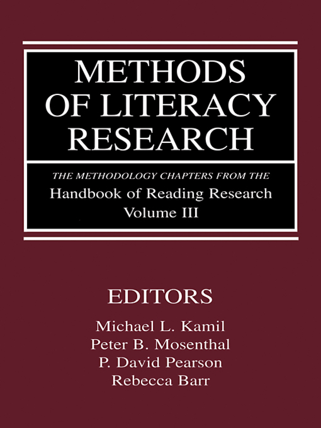 Methods of Literacy Research The Methodology Chapters From the Handbook of Reading Research, Volume III 1st Edition â€“ PDF/EPUB Version Downloadable