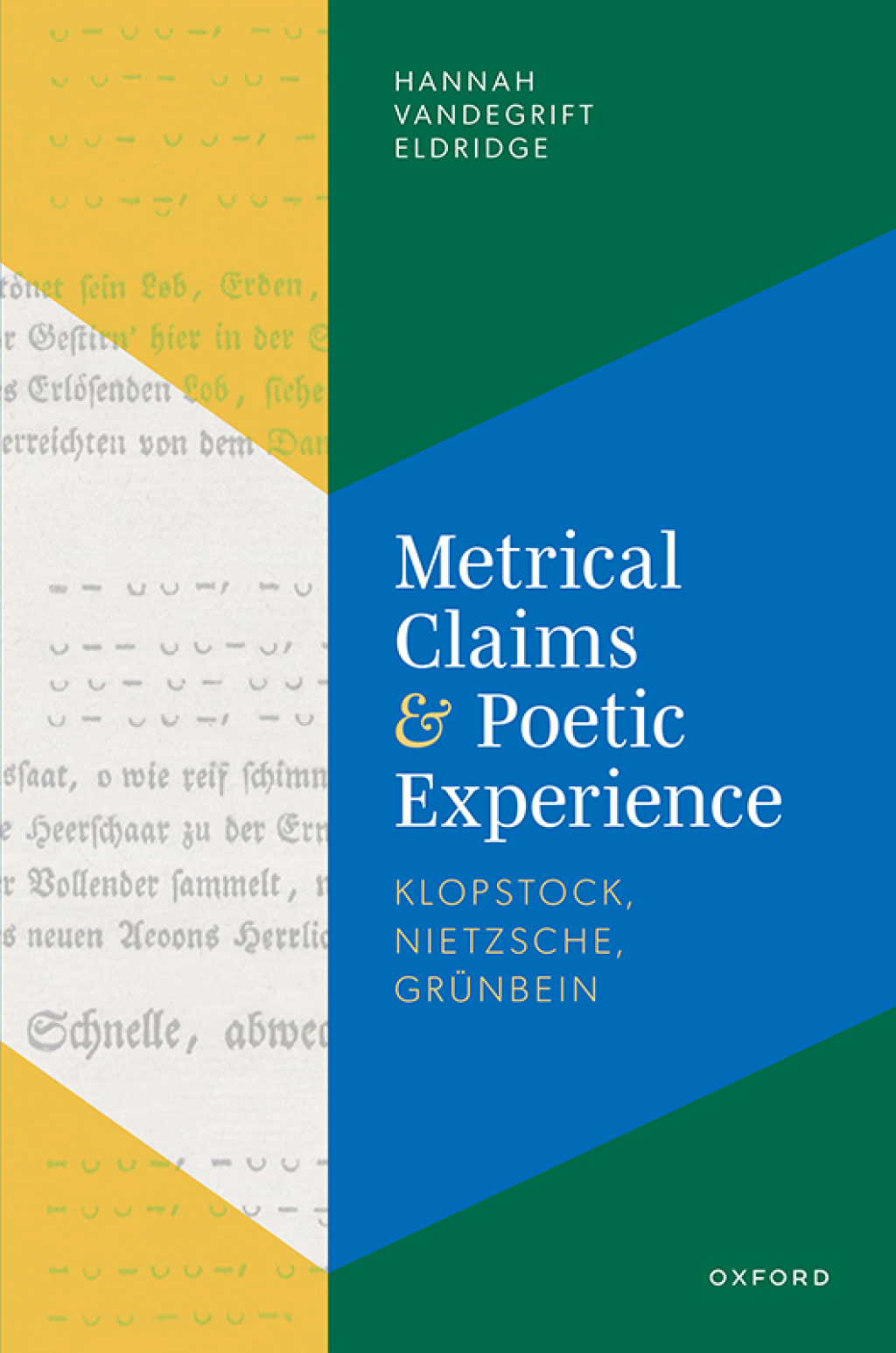 Metrical Claims and Poetic Experience Klopstock, Nietzsche, GrÃ¼nbein  â€“ PDF/EPUB Version Downloadable