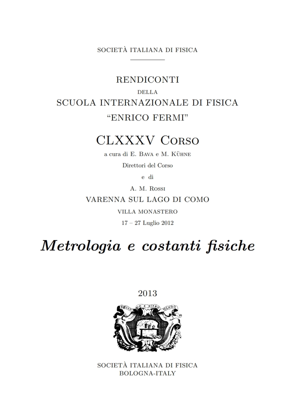 Metrology and Physical Constants 1st Edition â€“ PDF/EPUB Version Downloadable