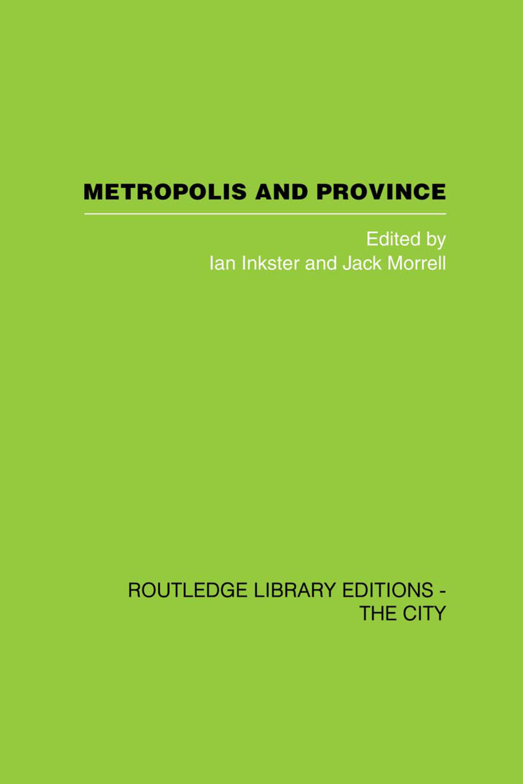 Metropolis and Province Science in British Culture, 1780 - 1850 1st Edition â€“ PDF/EPUB Version Downloadable