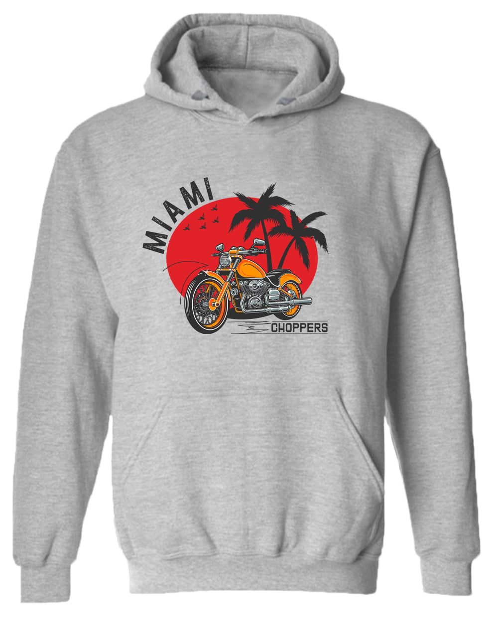 Miami choppers motorcycle hoodie