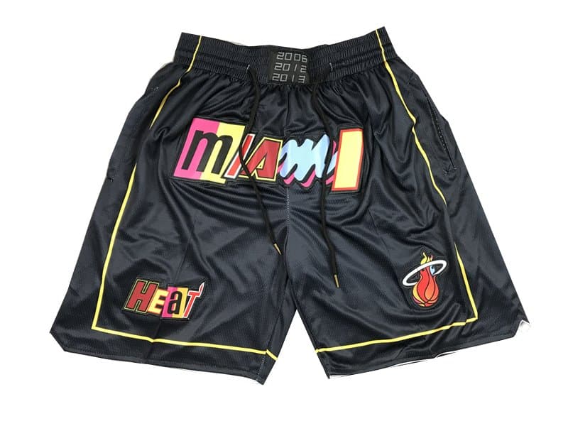 Miami Heat 2022 Black City Edition Shorts - Basketball Shorts Store