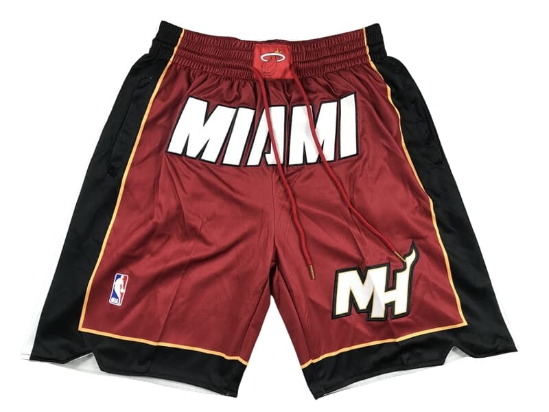 Miami Heat Red Statement Shorts - Basketball Shorts Store