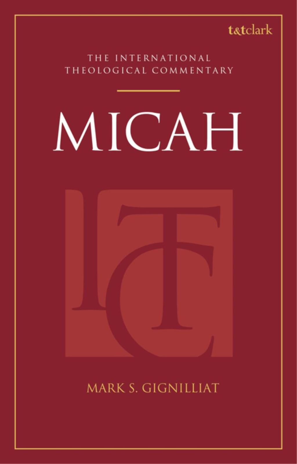 Micah (ITC) 1st Edition â€“ PDF/EPUB Version Downloadable