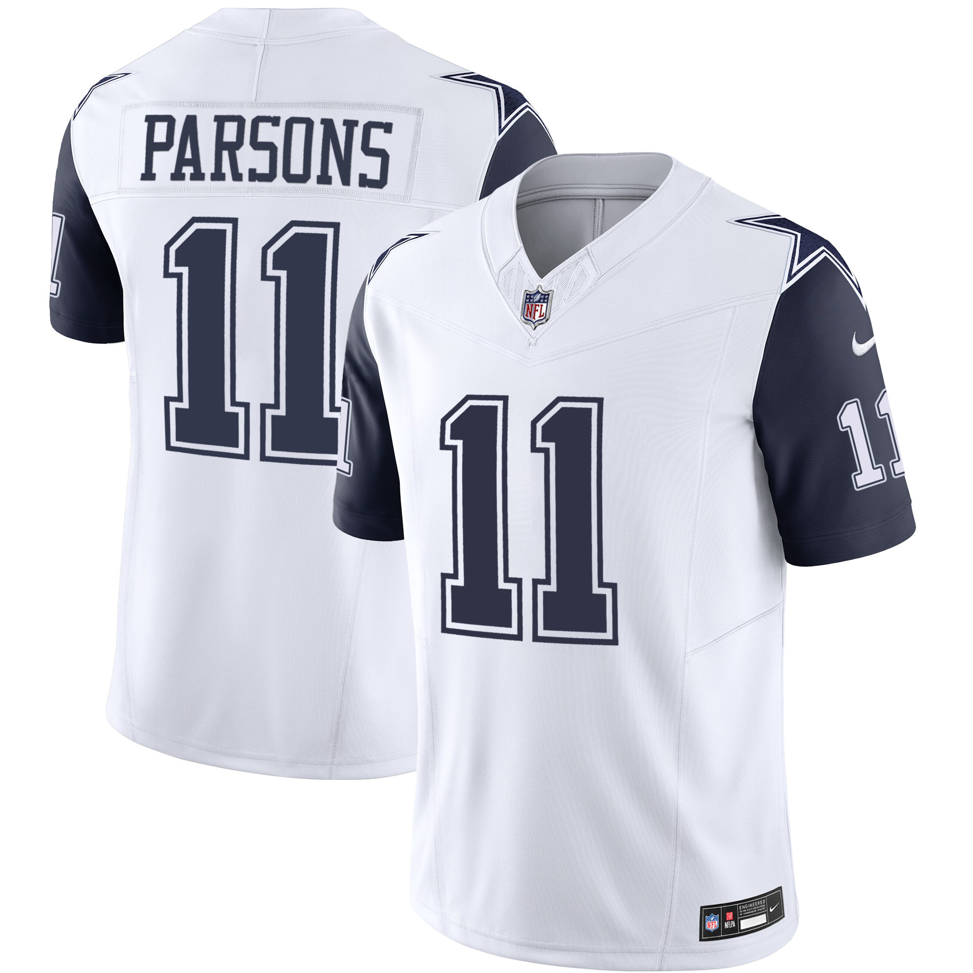 Micah Parsons Men's Dallas Cowboys Vapor Limited Jersey Ã¯Â¿Â½ All Stitched Navy Sleeves Jersey - All Stitched