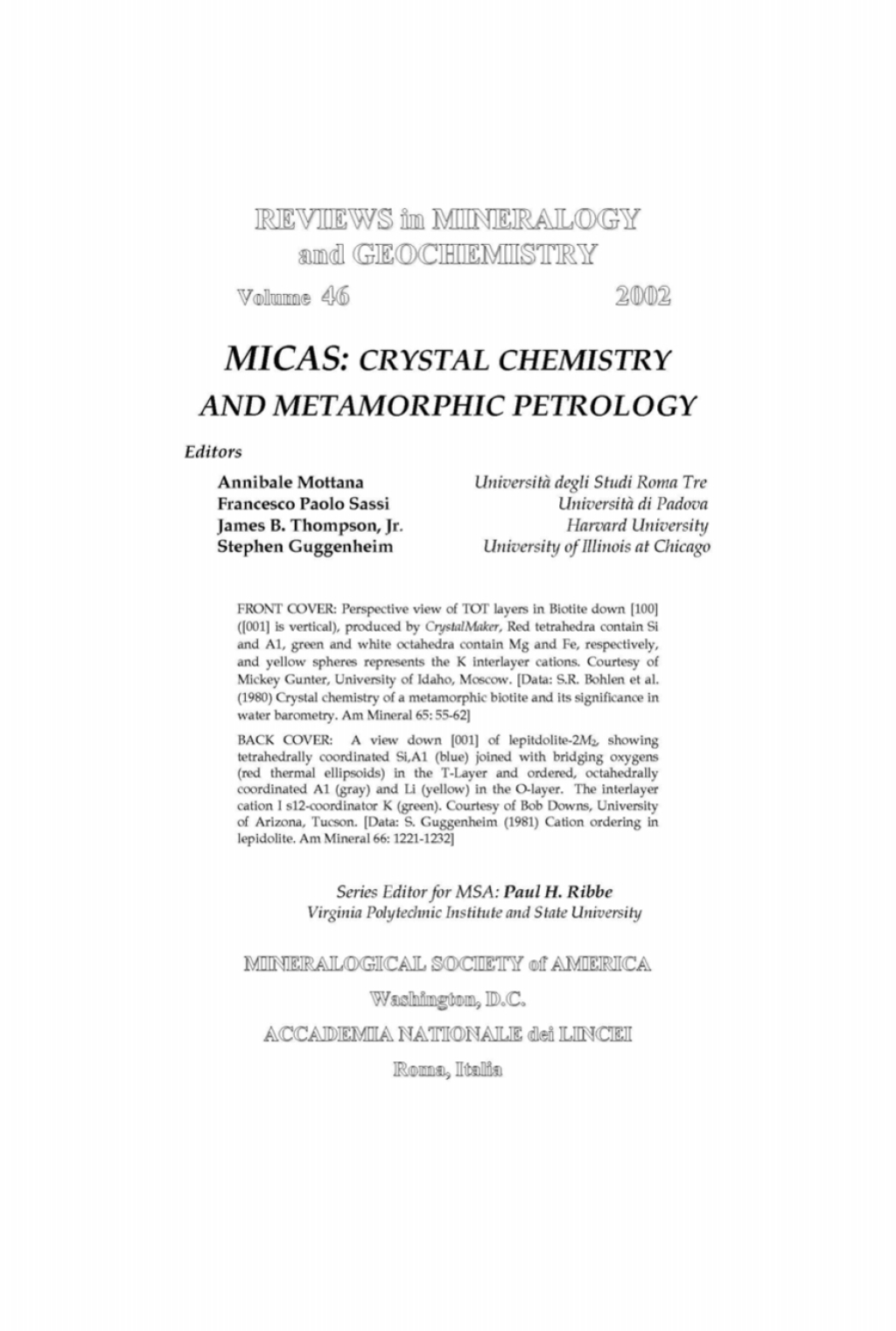 Micas Crystal Chemistry & Metamorphic Petrology 1st Edition â€“ PDF/EPUB Version Downloadable