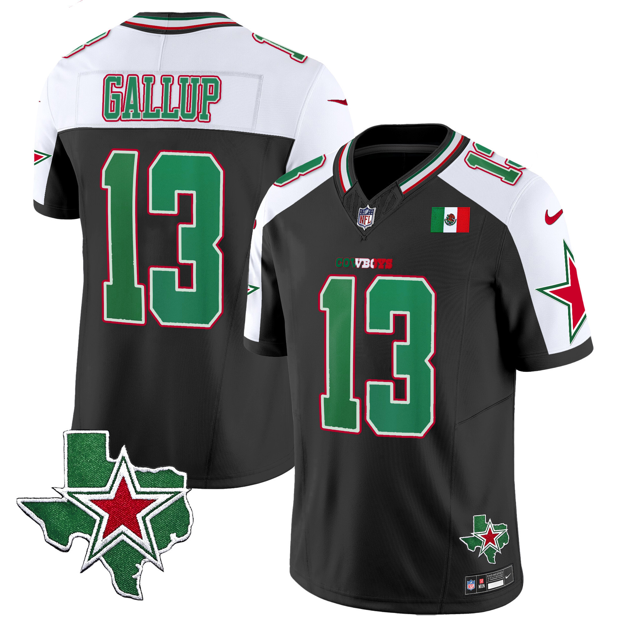 Michael Gallup Men's Dallas Cowboys 2024 Mexico Vapor Limited Alternate Jersey - All Stitched