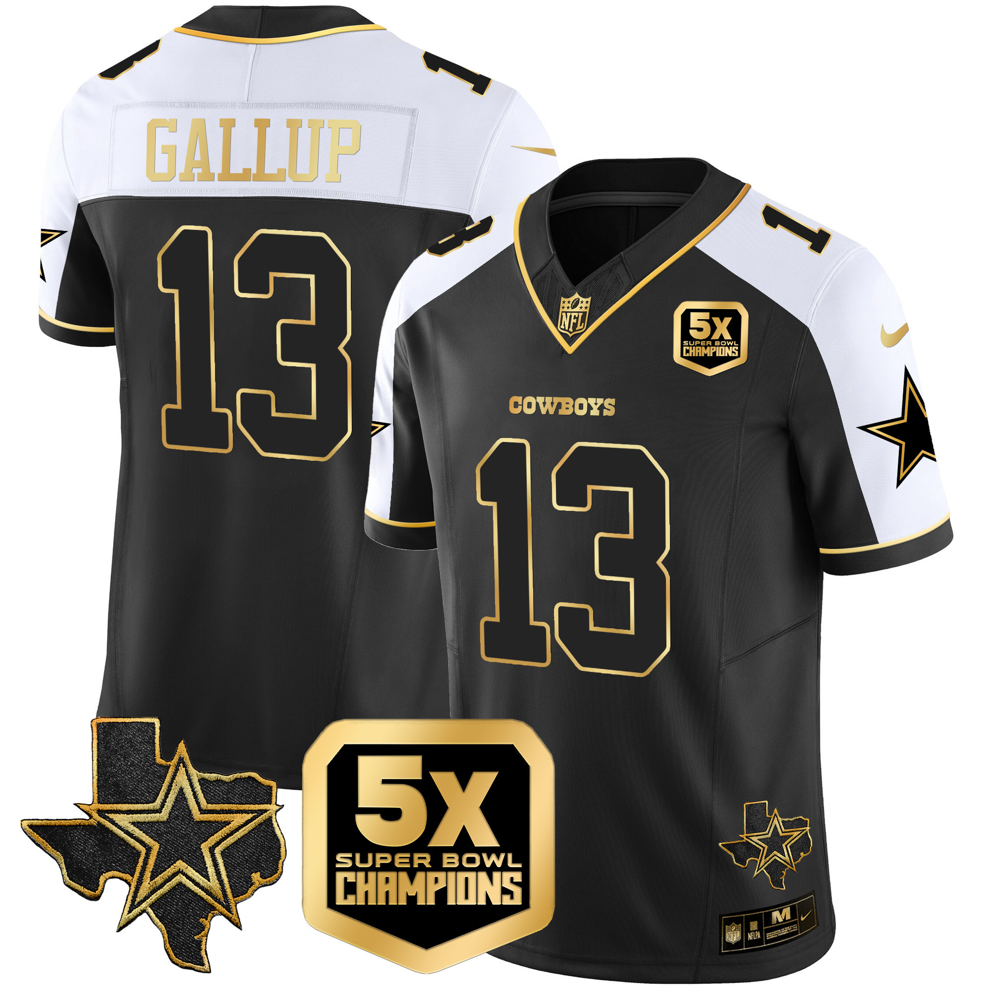 Michael Gallup Men's Dallas Cowboys 5x Super Bowl Champions Vapor Limited Alternate Jersey - All Stitched