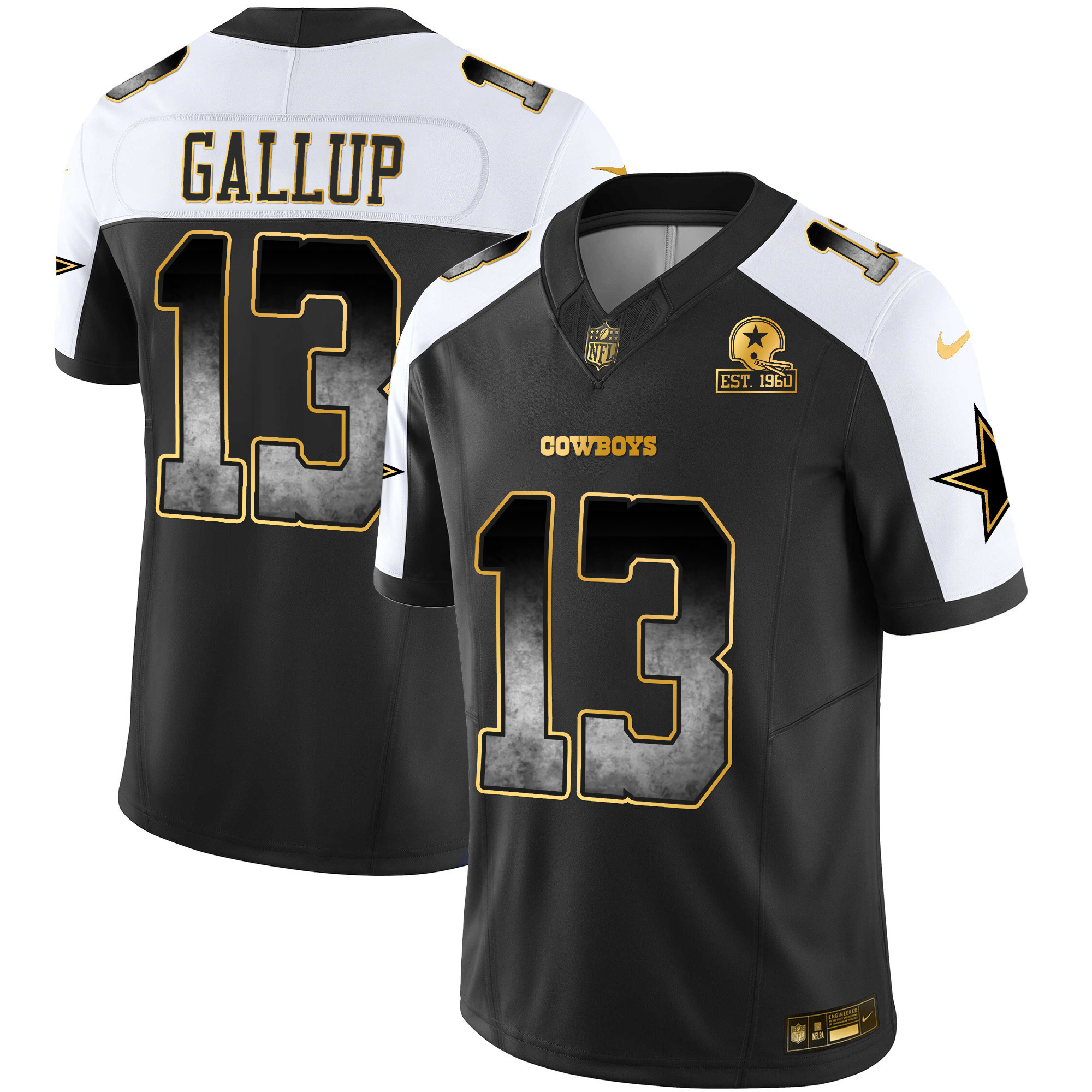 Michael Gallup Men's Dallas Cowboys Arch Smoke Vapor Alternate Jersey - All Stitched