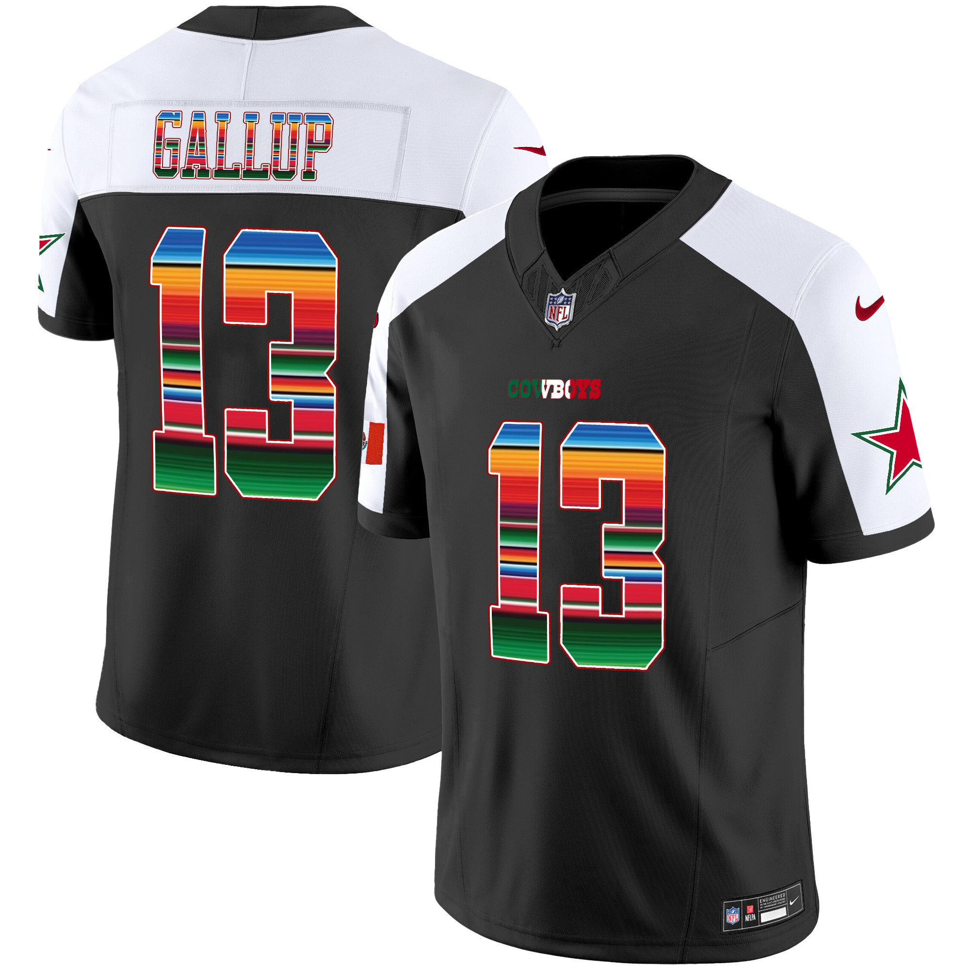 Michael Gallup Men's Dallas Cowboys Mexico Vapor Limited Alternate Jersey - All Stitched