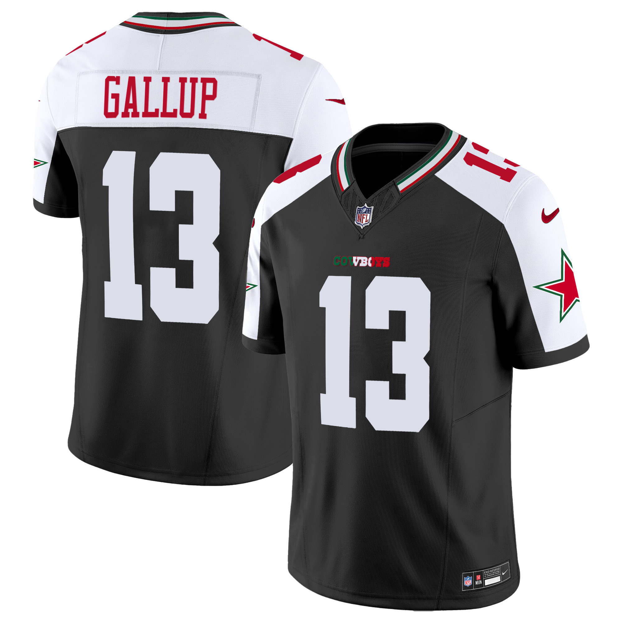 Michael Gallup Men's Dallas Cowboys Mexico Vapor Limited Alternate Jersey - All Stitched