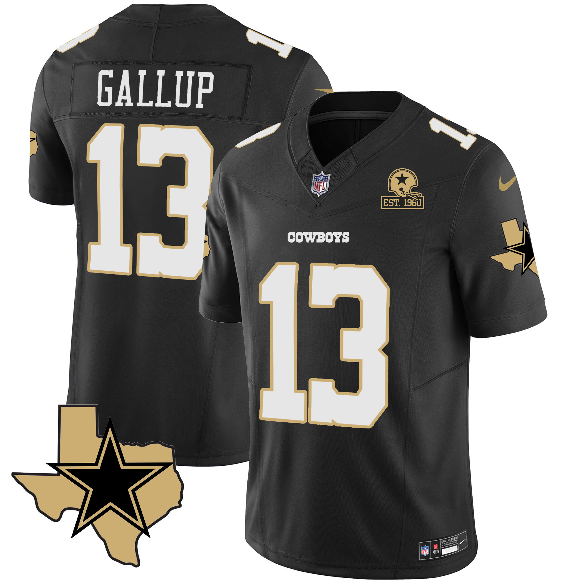 Michael Gallup Men's Dallas Cowboys Special Vapor Limited Black Jersey - All Stitched