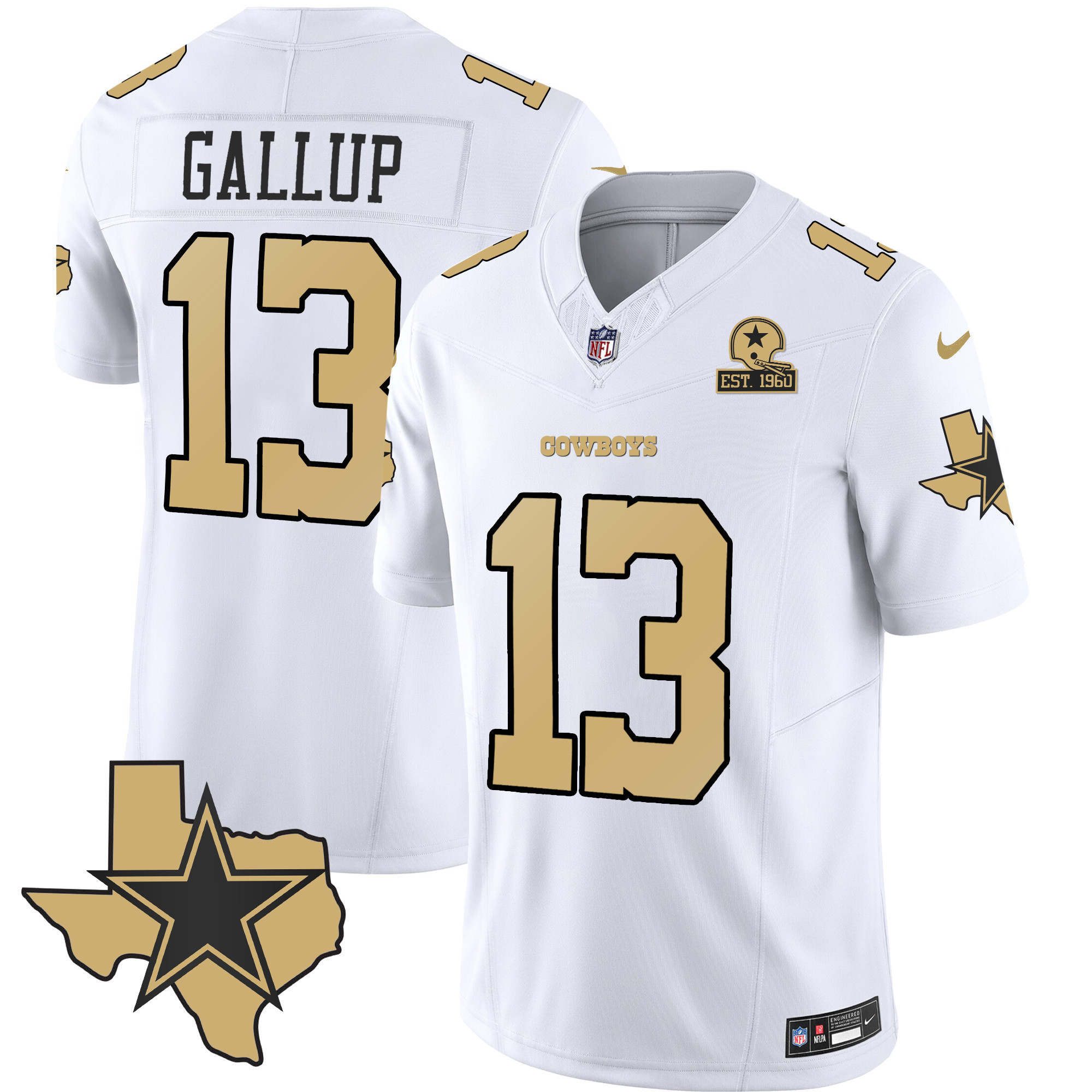 Michael Gallup Men's Dallas Cowboys Special Vapor Limited White Jersey - All Stitched
