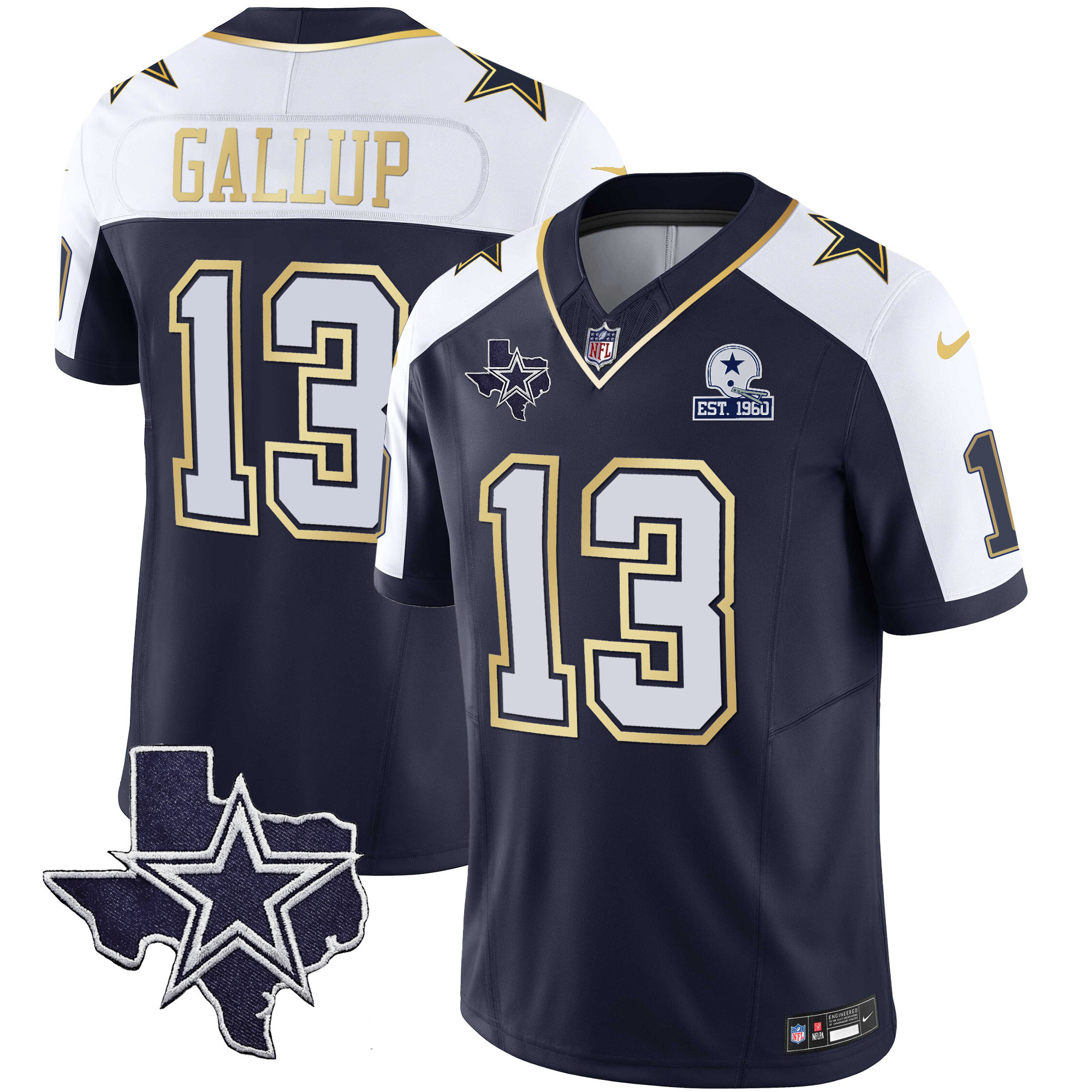 Michael Gallup Men's Dallas Cowboys Vapor Gold Alternate Jersey - All Stitched