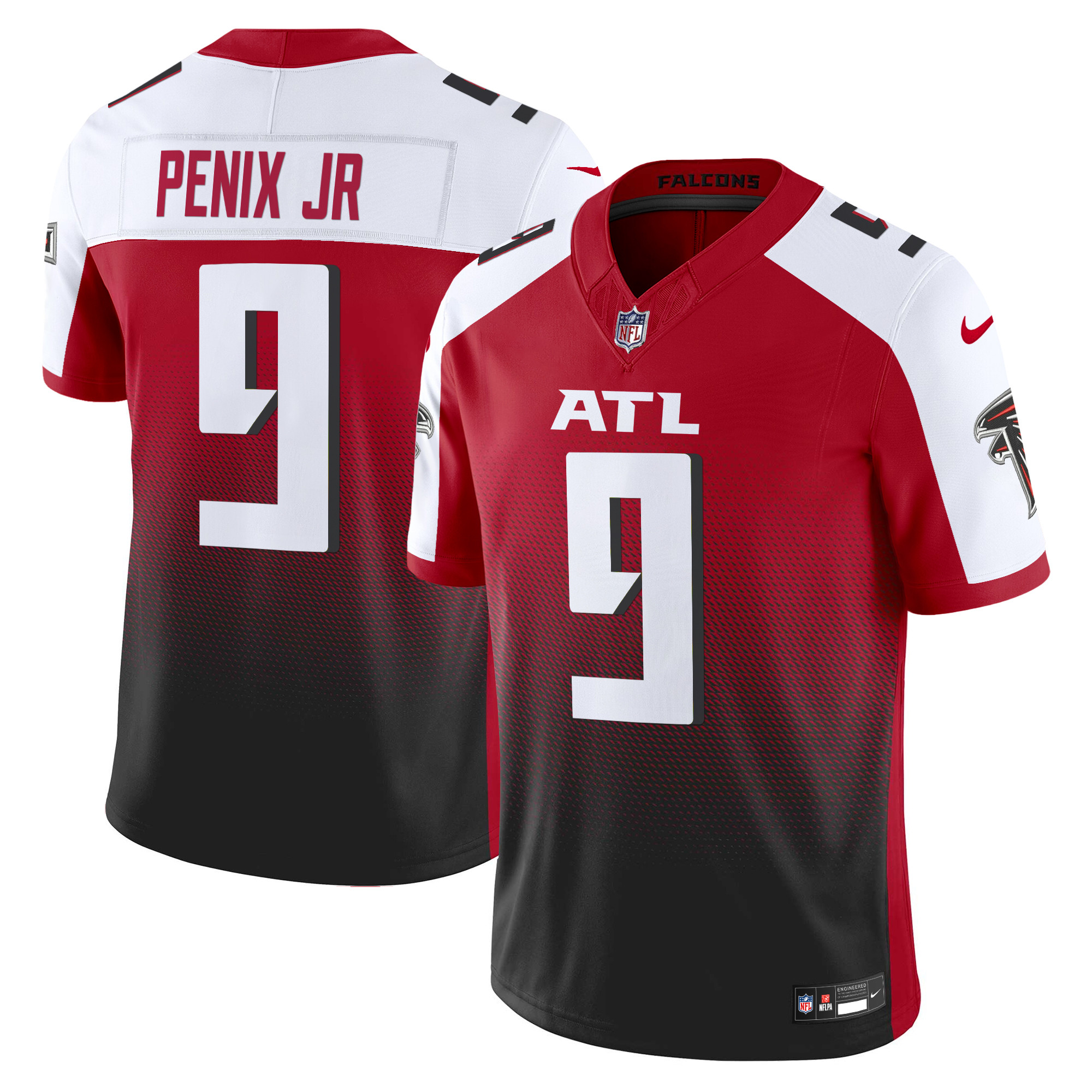 Michael Penix Jr. Men's Atlanta Falcons 2024 Vapor Limited Red Alternate Jersey - All Stitched