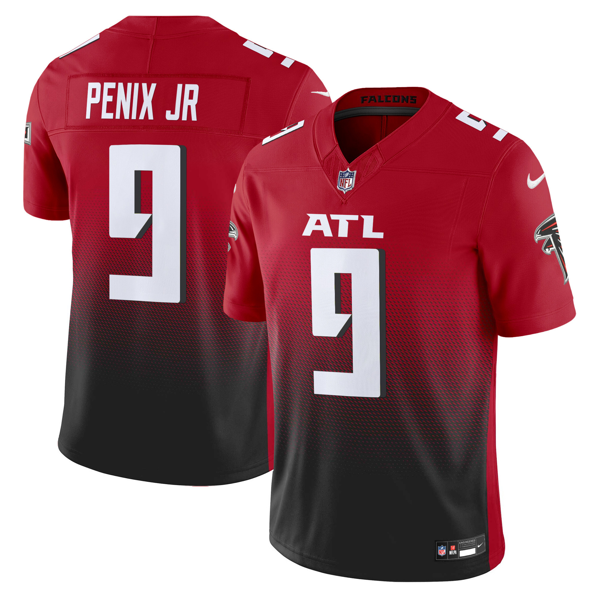 Michael Penix Jr. Men's Atlanta Falcons 2024 Vapor Limited Red Jersey - All Stitched