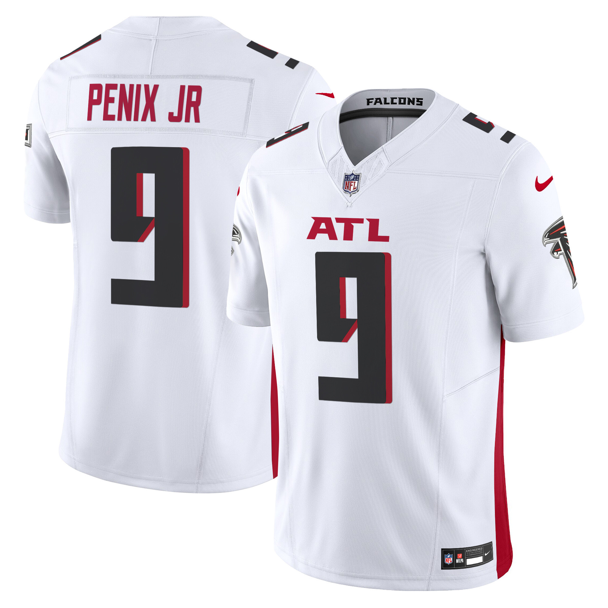 Michael Penix Jr. Men's Atlanta Falcons 2024 Vapor Limited White Jersey - All Stitched