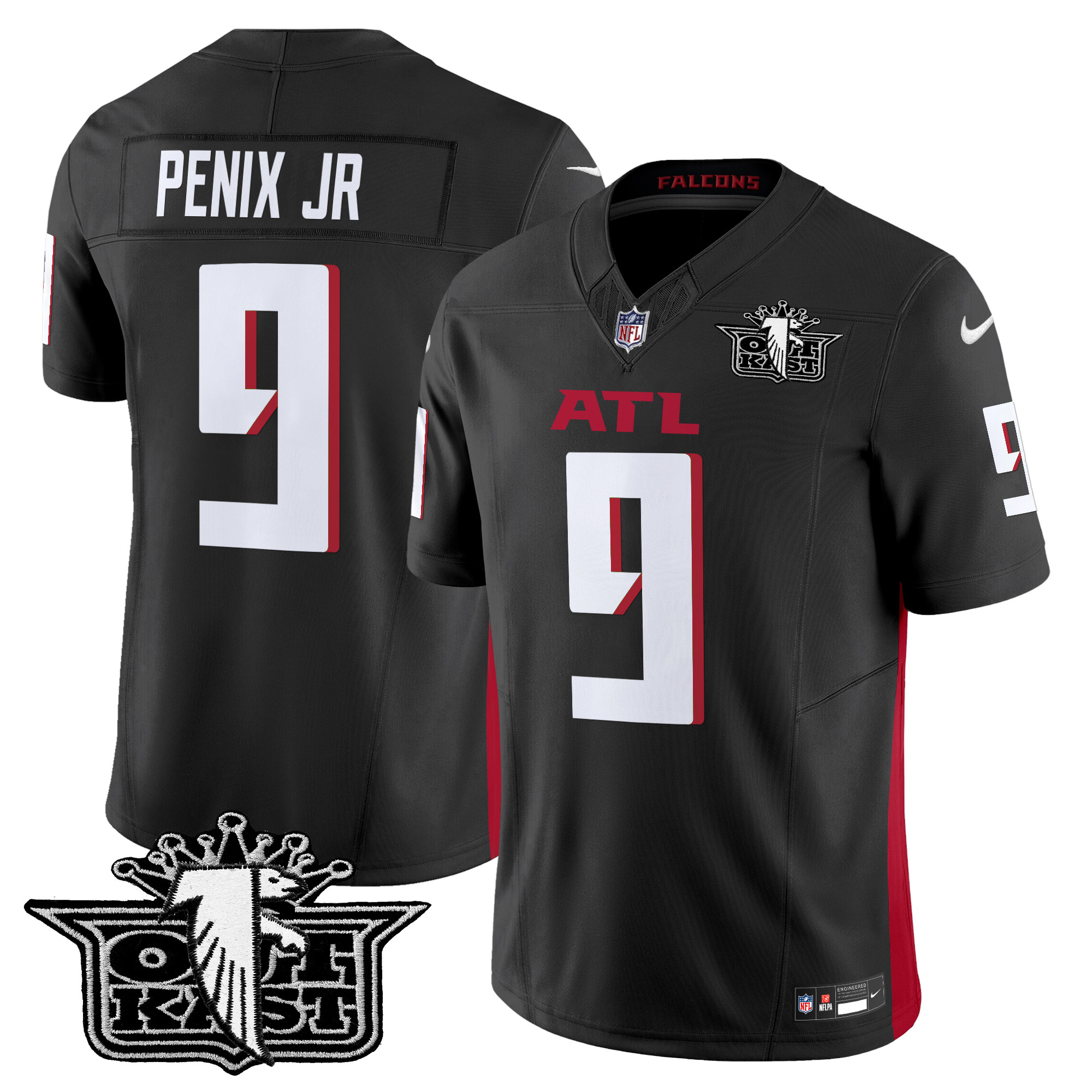 Michael Penix Jr. Men's Outkast x Atlanta Falcons 2024 Vapor Limited Black Jersey - All Stitched