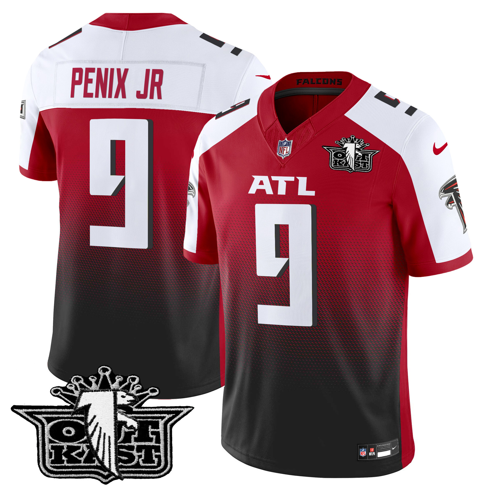 Michael Penix Jr. Men's Outkast x Atlanta Falcons 2024 Vapor Limited Red Alternate Jersey - All Stitched