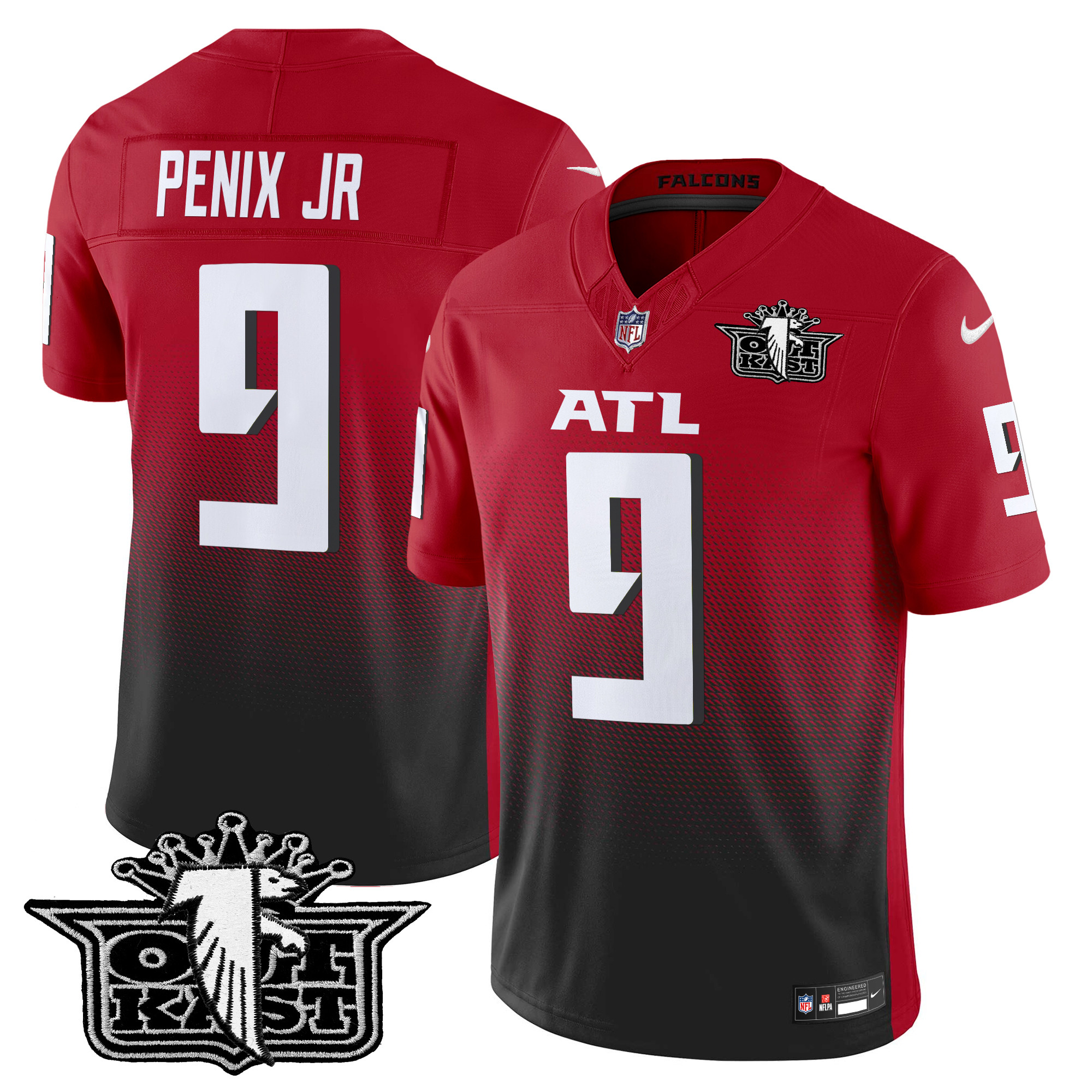 Michael Penix Jr. Men's Outkast x Atlanta Falcons 2024 Vapor Limited Red Jersey - All Stitched