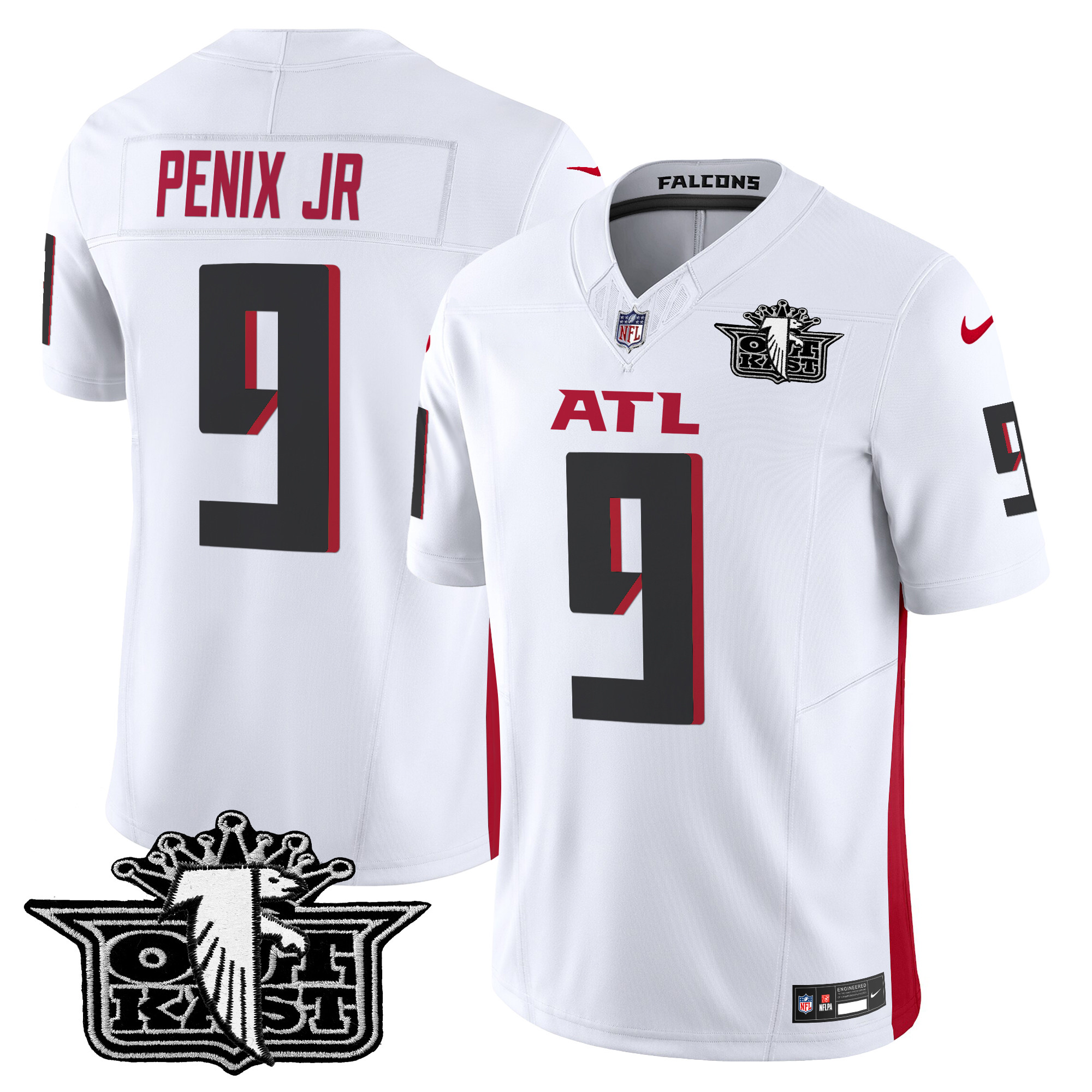 Michael Penix Jr. Men's Outkast x Atlanta Falcons 2024 Vapor Limited White Jersey - All Stitched